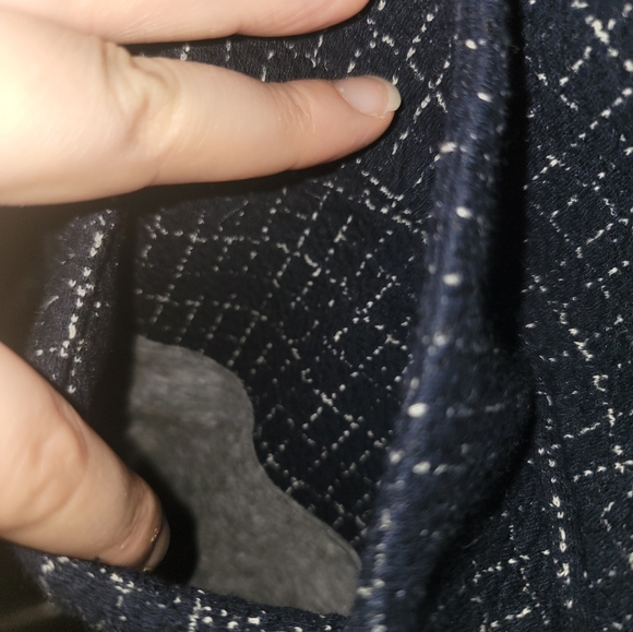 Anthropologie Cartonnier Blazer Size US 12 Blue/White - Picture 9 of 11